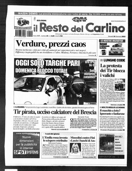 Il Resto del Carlino : giornale dell'Emilia